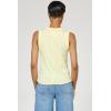 image:imageDEAR JOHN Zo Top Women s Cotton Crew Neck Sleeveless with Raw Edge DetailWax Yellow