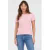 image:imageDEAR JOHN Zuma Top Womens Fitted Rayon Blend Crew Neck Short Sleeve with Scallop TrimTea Rose Cord