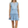 image:imageDEAR JOHN Narissa Sleeveless Embroidery Mini Dress for WomenCarolina Blue