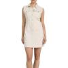 image:imageDEAR JOHN Saira Sleeveless Button Front Denim Mini Dress for WomenWheat