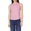 image:imageDEAR JOHN Zo Top Women s Cotton Crew Neck Sleeveless with Raw Edge DetailLilas