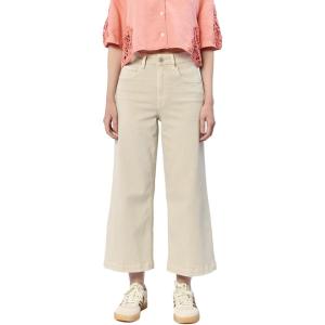 image:imageDEAR JOHN Audrey Wide Leg Jeans Women s High Rise Cropped Color Denim Comfort Stretch Clean HemDawn Blue