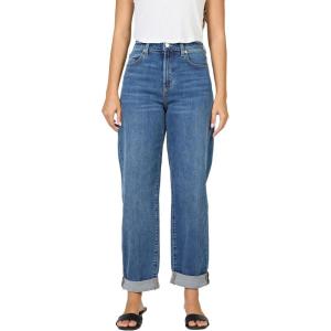 image:imageDEAR JOHN Everett High Rise Tapered Leg Jeans for Women Cuffed Hem Cropped LengthOcean Bath