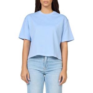 image:imageDEAR JOHN Maddox Top Women s Cotton Crew Neck Short SleevePigment Skyway