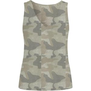 image:imageDEAR JOHN Sirena Womens Slub Cotton VNeck Sleeveless Tank TopRiviera Camo