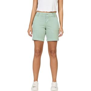 image:imageDEAR JOHN South Hampton Denim Shorts for Women Low Rise Clean Hem Stretch FitIceberg Green