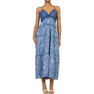 image:imageDEAR JOHN Vicky Spaghetti Strap Paisley Print Maxi Dress for WomenAvalon