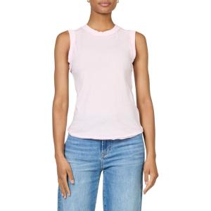 image:imageDEAR JOHN Zo Top Women s Cotton Crew Neck Sleeveless with Raw Edge DetailPale Lilac