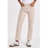 image:imageDEAR JOHN Womens 90s Straight Leg Jeans High Rise Ankle Length Comfort Stretch DenimOat Milk