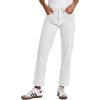 image:imageDEAR JOHN Womens 90s Straight Leg Jeans High Rise Ankle Length Comfort Stretch DenimWhite