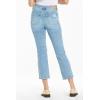 image:imageDEAR JOHN Frankle Womens Straight Leg Jeans High Rise Cropped Capri Inseam Comfort Stretch DenimEverglades