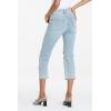 image:imageDEAR JOHN Frankle Womens Straight Leg Jeans High Rise Cropped Capri Inseam Comfort Stretch DenimMontpelier
