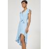 image:imageDEAR JOHN Anahi Womens Wrap Front Midi DressCarolina Blue