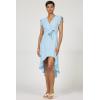 image:imageDEAR JOHN Anahi Womens Wrap Front Midi DressCarolina Blue