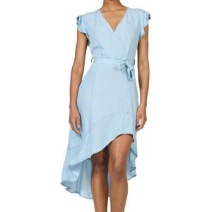 image:imageDEAR JOHN Anahi Womens Wrap Front Midi DressCarolina Blue