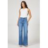 image:imageDEAR JOHN Fiona Wide Leg Jeans for Women High Rise Full Length Raw Cut Hem  Fog Sky  29