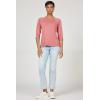 image:imageDEAR JOHN Sonoma Tee Womens Relaxed Fit Cotton Slub Crew Neck 34 Sleeve TopCopper Rose