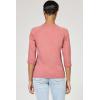 image:imageDEAR JOHN Sonoma Tee Womens Relaxed Fit Cotton Slub Crew Neck 34 Sleeve TopCopper Rose