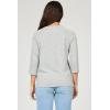 image:imageDEAR JOHN Sonoma Tee Womens Relaxed Fit Cotton Slub Crew Neck 34 Sleeve TopHeather Grey