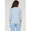 image:imageDEAR JOHN Sonoma Tee Womens Relaxed Fit Cotton Slub Crew Neck 34 Sleeve TopRiviera Stripe