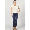 image:imageDEAR JOHN Fatima Shirt Sleeveless ButtonUp Classic Fit Embroidered BlouseWhitecap Gray