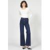 image:imageDEAR JOHN Fiona Wide Leg Womens Jeans High Rise Highwaisted Denim Classic Fit Full Inseam Raw Cut HemBelvue
