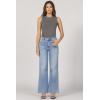 image:imageDEAR JOHN Fiona Wide Leg Womens Jeans High Rise Highwaisted Denim Classic Fit Full Inseam Raw Cut HemBluewood