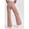 image:imageDEAR JOHN Fiona Wide Leg Womens Jeans High Rise Highwaisted Denim Classic Fit Full Inseam Raw Cut HemItalian Clay