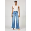 image:imageDEAR JOHN Fiona Wide Leg Womens Jeans High Rise Highwaisted Denim Classic Fit Full Inseam Raw Cut HemLondon