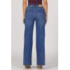 image:imageDEAR JOHN Fiona Wide Leg Womens Jeans High Rise Highwaisted Denim Classic Fit Full Inseam Raw Cut HemMidtown