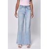 image:imageDEAR JOHN Fiona Wide Leg Womens Jeans High Rise Highwaisted Denim Classic Fit Full Inseam Raw Cut HemMontilla