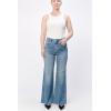 image:imageDEAR JOHN Fiona Wide Leg Womens Jeans High Rise Highwaisted Denim Classic Fit Full Inseam Raw Cut HemNorway