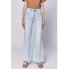 image:imageDEAR JOHN Fiona Wide Leg Womens Jeans High Rise Highwaisted Denim Classic Fit Full Inseam Raw Cut HemSeaside