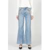 image:imageDEAR JOHN Fiona Wide Leg Womens Jeans High Rise Highwaisted Denim Classic Fit Full Inseam Raw Cut HemSparkle