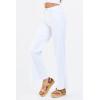 image:imageDEAR JOHN Fiona Wide Leg Womens Jeans High Rise Highwaisted Denim Classic Fit Full Inseam Raw Cut HemWhite