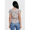 image:imageDEAR JOHN Womens Danica Button Front ShirtFlower Medallion