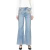 image:imageDEAR JOHN Fiona Wide Leg Womens Jeans High Rise Highwaisted Denim Classic Fit Full Inseam Raw Cut HemSparkle