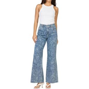 image:imageDEAR JOHN Fiona Wide Leg Womens Jeans High Rise Highwaisted Denim Classic Fit Full Inseam Raw Cut HemAvalon
