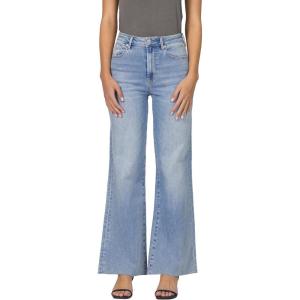 image:imageDEAR JOHN Fiona Wide Leg Womens Jeans High Rise Highwaisted Denim Classic Fit Full Inseam Raw Cut HemBluewood