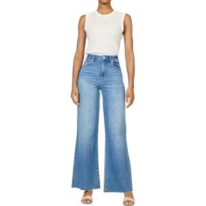image:imageDEAR JOHN Fiona Wide Leg Womens Jeans High Rise Highwaisted Denim Classic Fit Full Inseam Raw Cut HemLondon