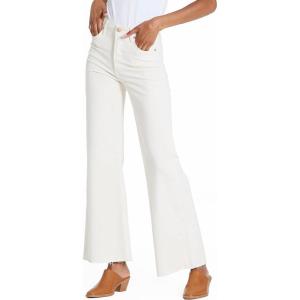 image:imageDEAR JOHN Fiona Wide Leg Womens Jeans High Rise Highwaisted Denim Classic Fit Full Inseam Raw Cut HemWheat