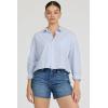 image:imageDEAR JOHN Adrianna Womens Oversized ShirtSkyway Cafe Stripe
