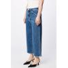 image:imageDEAR JOHN Audrey Wide Leg Jeans Womens High Rise Cropped Color Denim Comfort Stretch Clean HemEllis