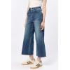 image:imageDEAR JOHN Audrey Wide Leg Jeans Womens High Rise Cropped Color Denim Comfort Stretch Clean HemMeeru