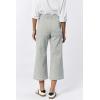 image:imageDEAR JOHN Audrey Wide Leg Jeans Womens High Rise Cropped Color Denim Comfort Stretch Clean HemRailroad Grey