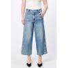 image:imageDEAR JOHN Audrey Wide Leg Jeans Womens High Rise Cropped Color Denim Comfort Stretch Clean HemSurfwind
