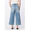 image:imageDEAR JOHN Audrey Wide Leg Jeans Womens High Rise Cropped Color Denim Comfort Stretch Clean HemSurfwind