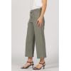 image:imageDEAR JOHN Audrey Wide Leg Jeans Womens High Rise Cropped Color Denim Comfort Stretch Clean HemVetiver