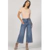 image:imageDEAR JOHN Audrey Wide Leg Jeans Womens High Rise Cropped Color Denim Comfort Stretch Clean HemWaikiki