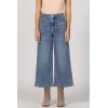 image:imageDEAR JOHN Audrey Wide Leg Jeans Womens High Rise Cropped Color Denim Comfort Stretch Clean HemWaikiki